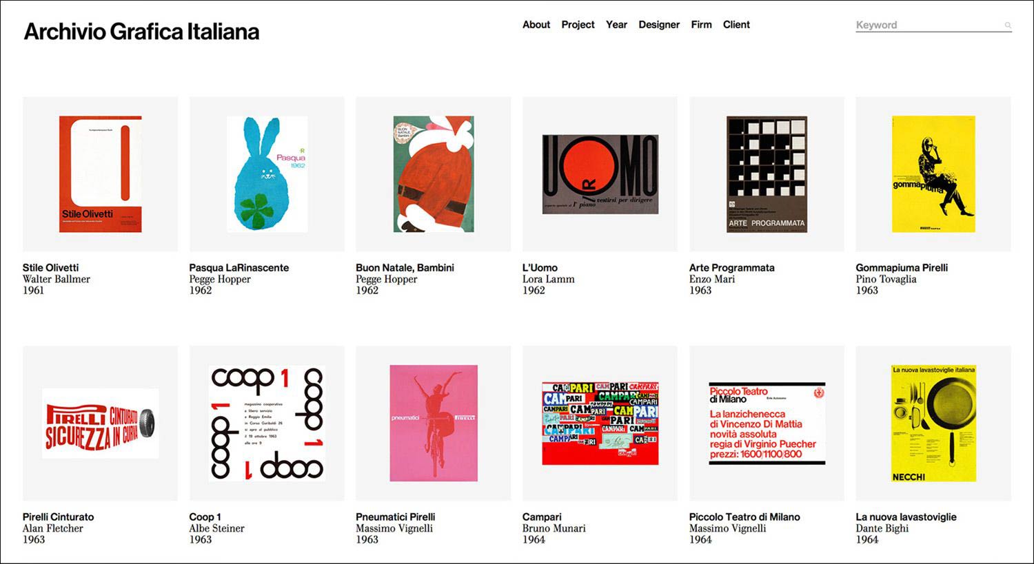 munari design archivio grafica italiana