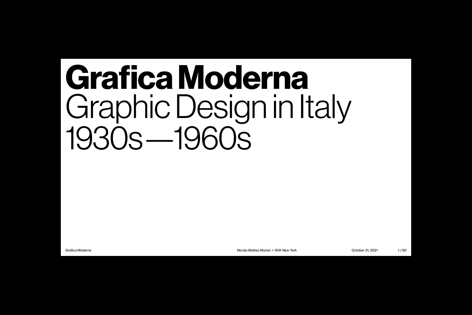 grafica moderna graphic design lecture sva new york