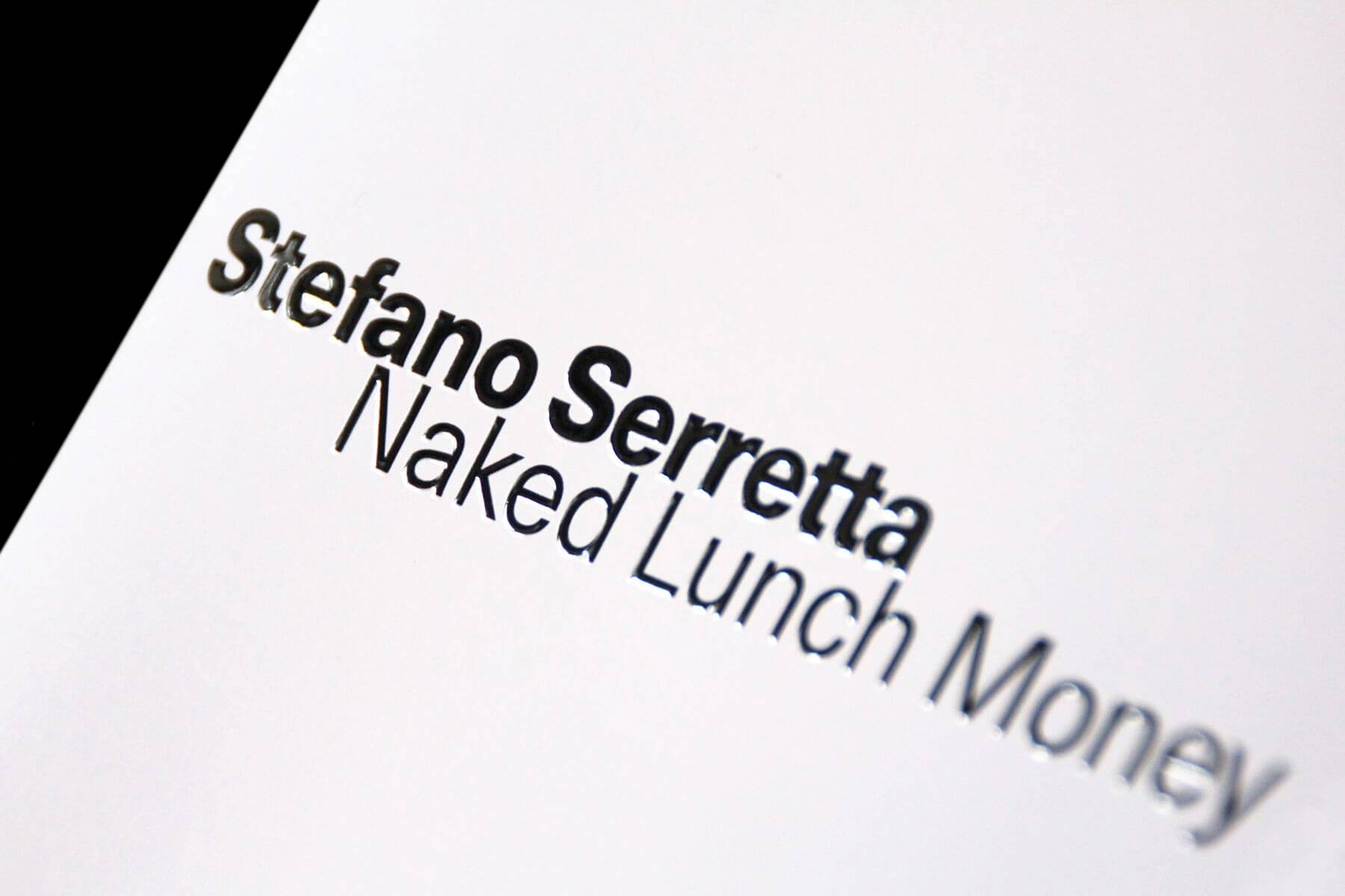 stefano serretta naked lunch money