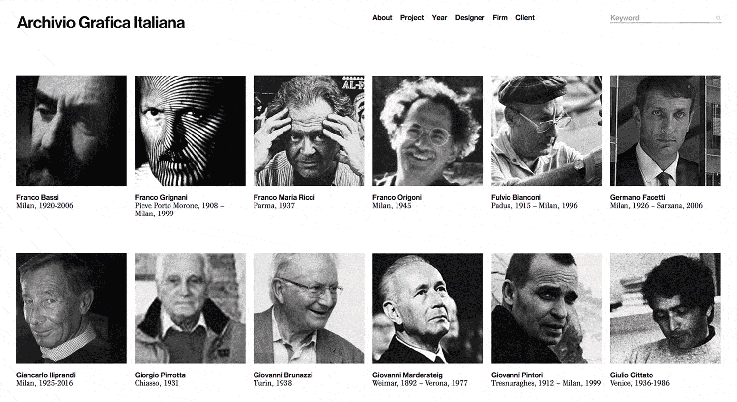 archivio grafica italiana uniweb