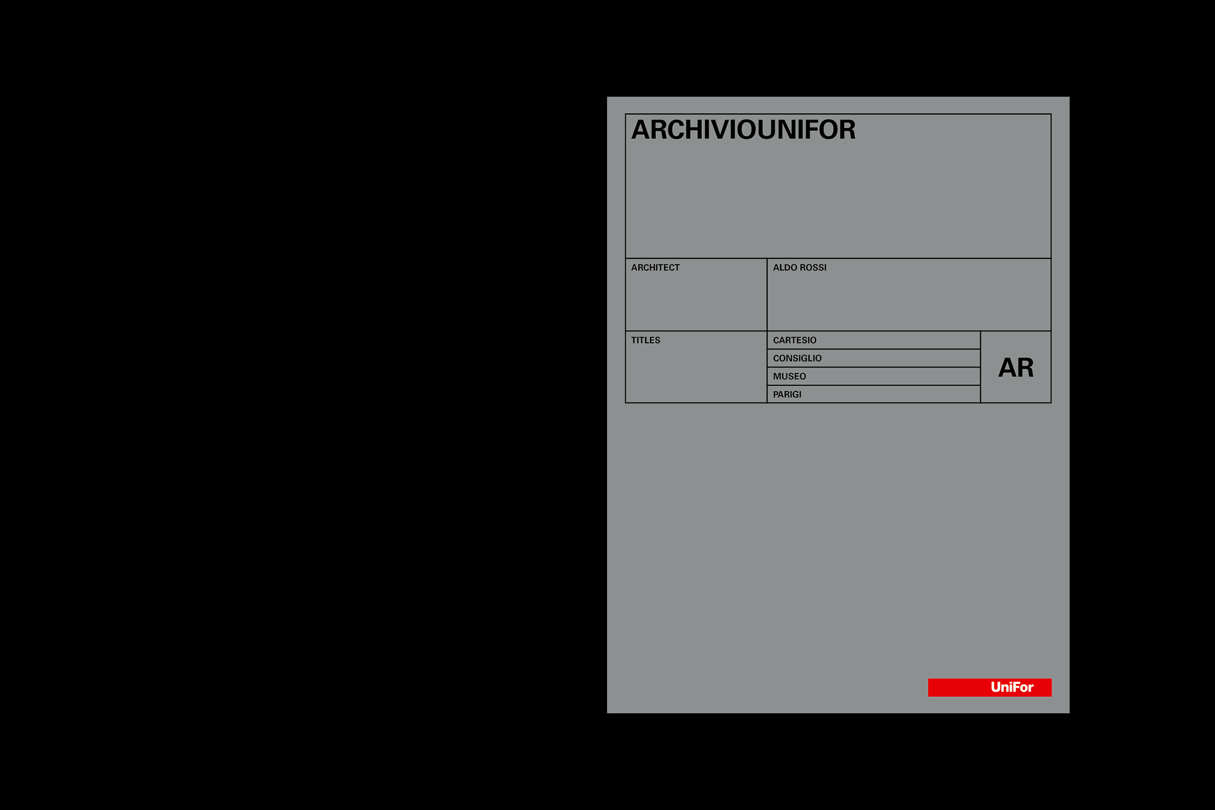 archiviounifor unifor aldo rossi