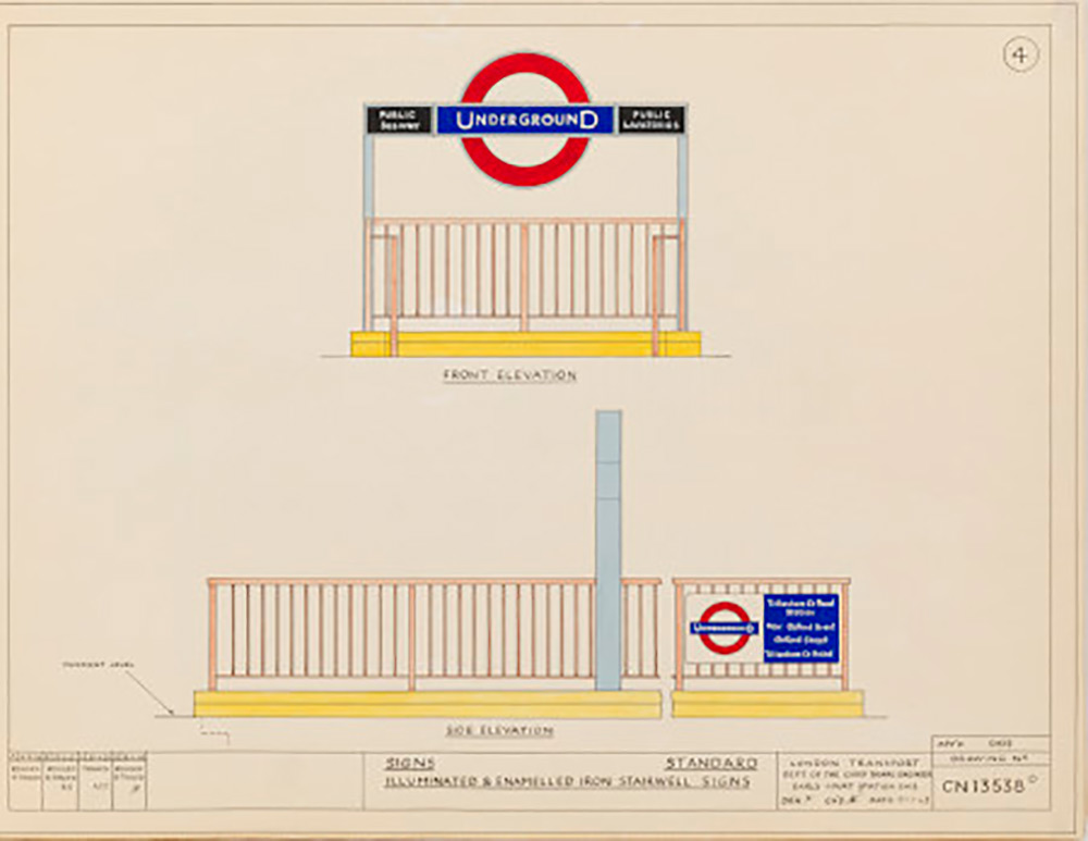 london underground sign standards
