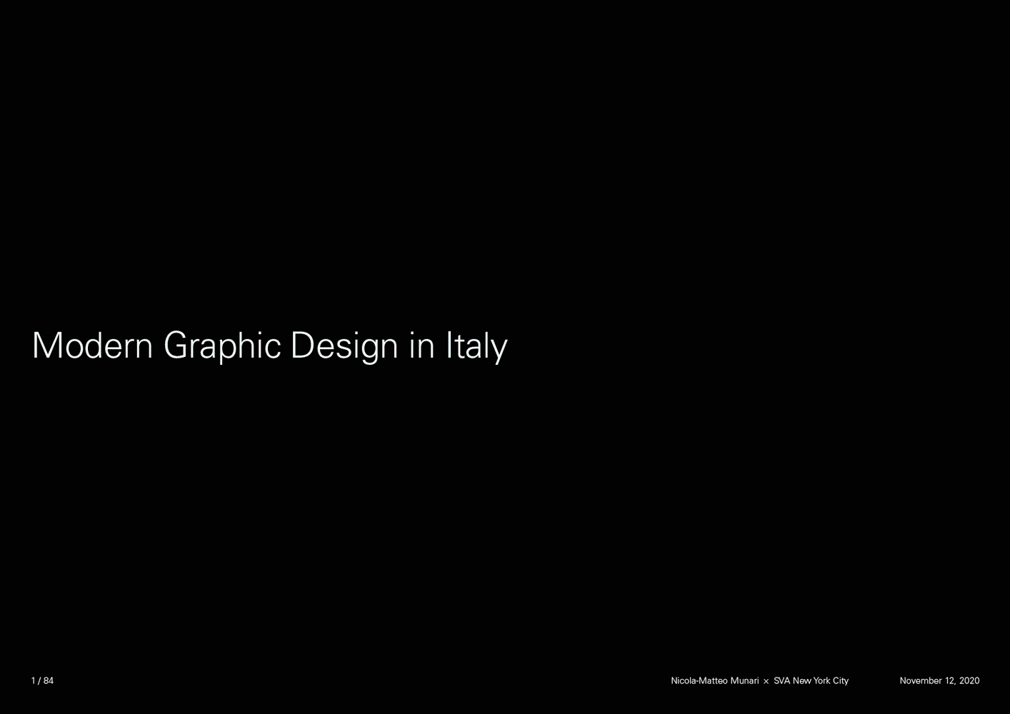 sva new york lecture