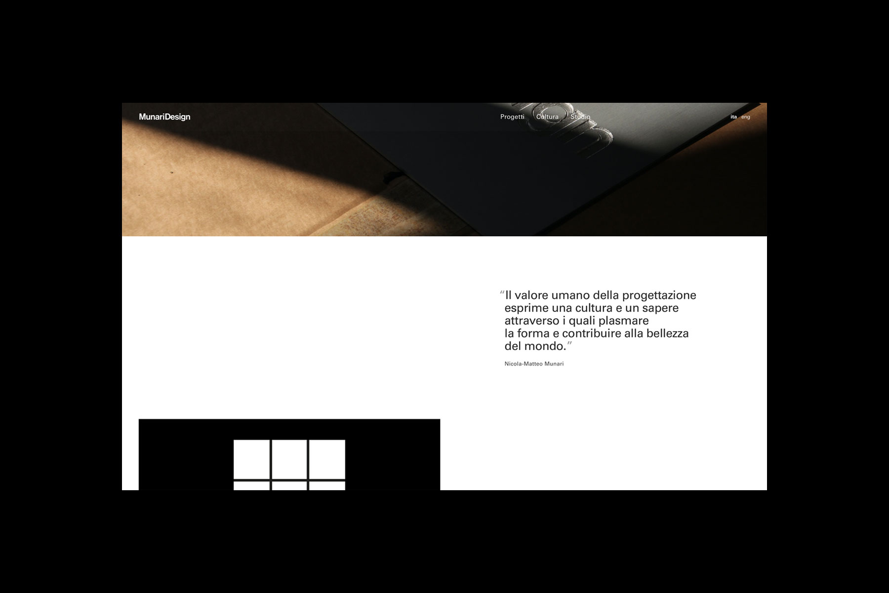 munari design website