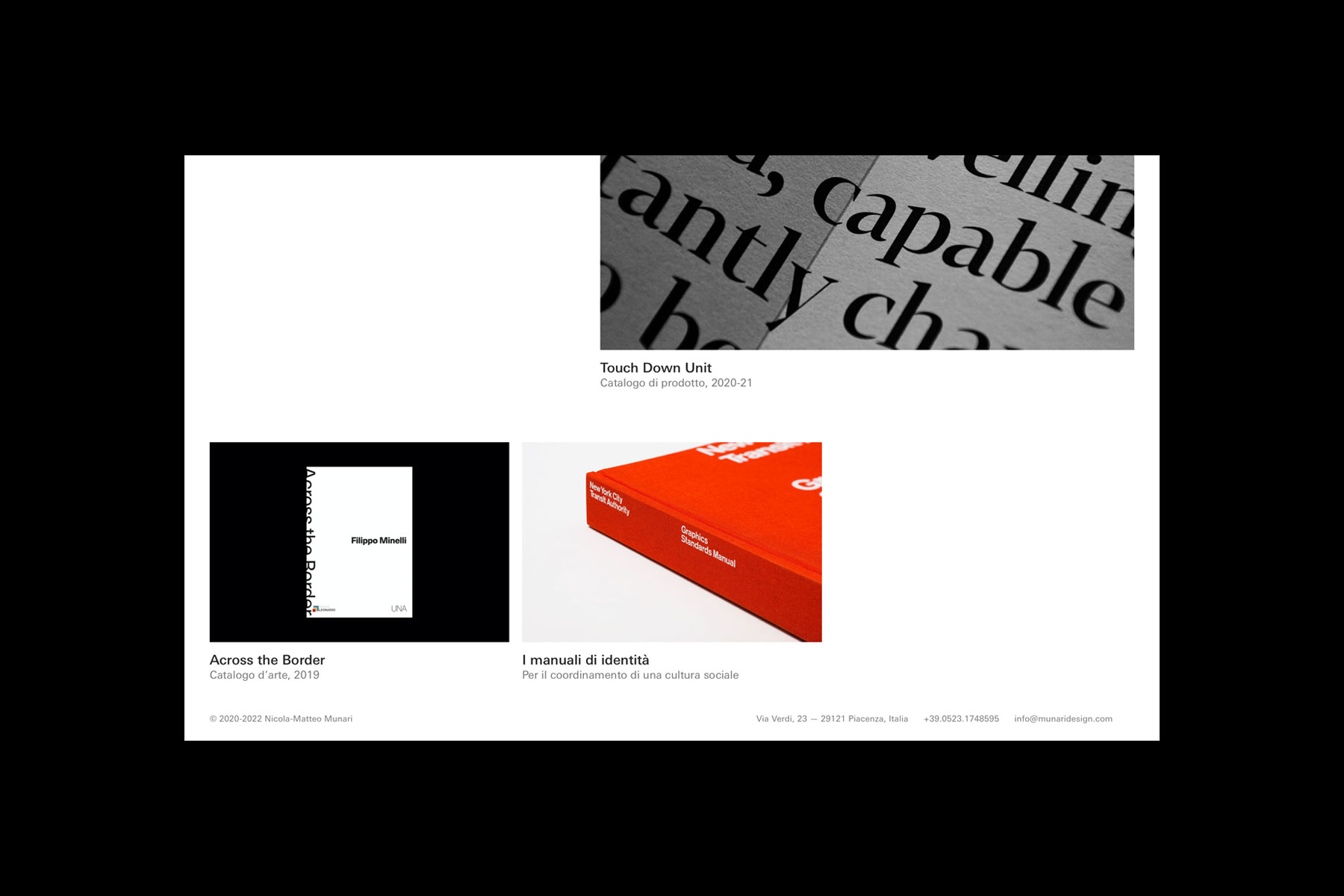 munari design website