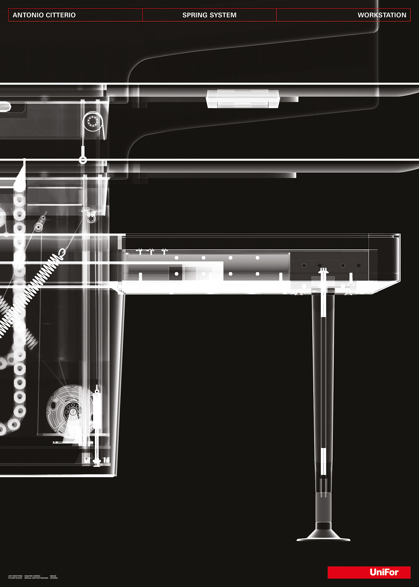 munari design poster antonio citterio spring system unifor