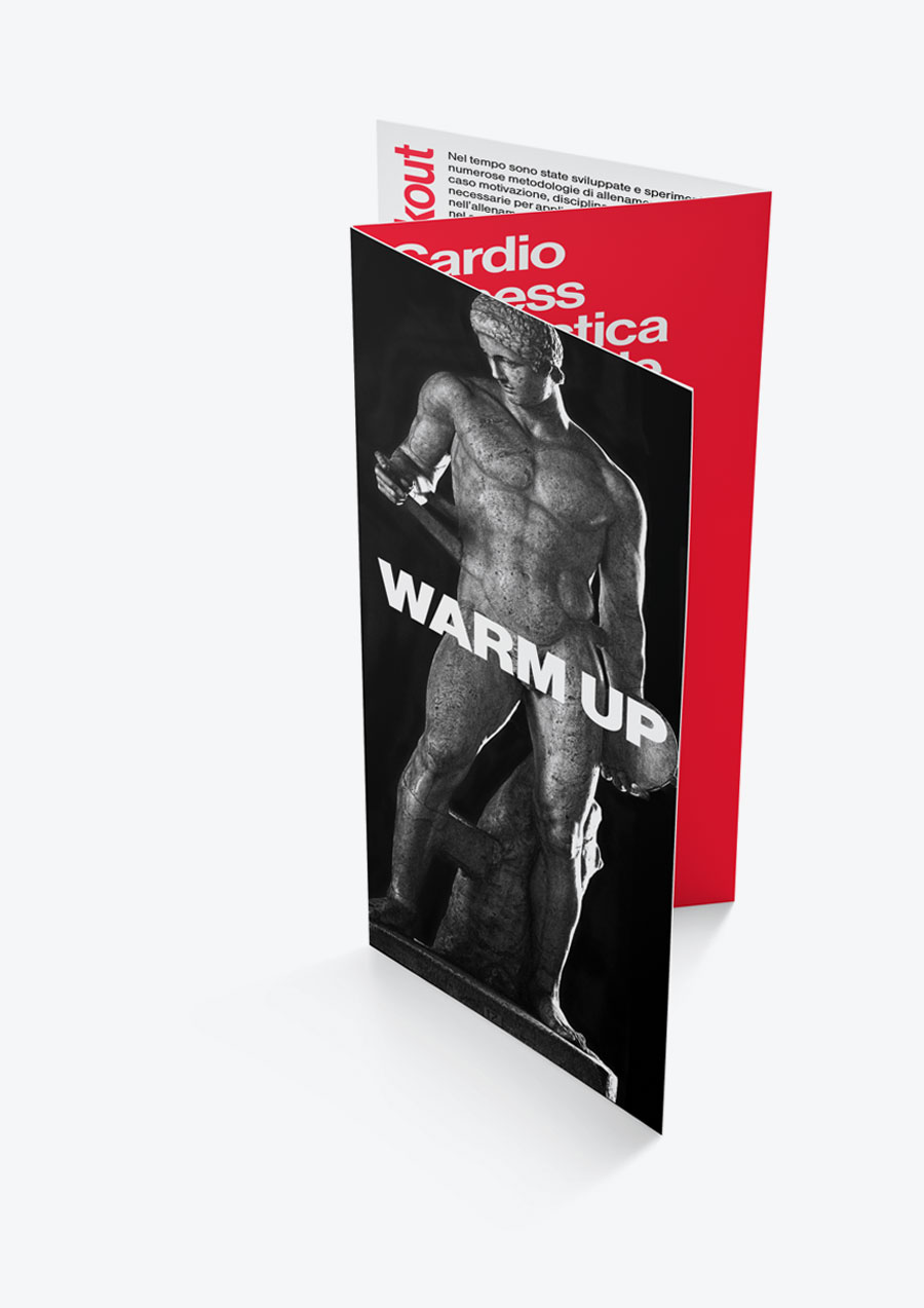 warmup workout gym flyer